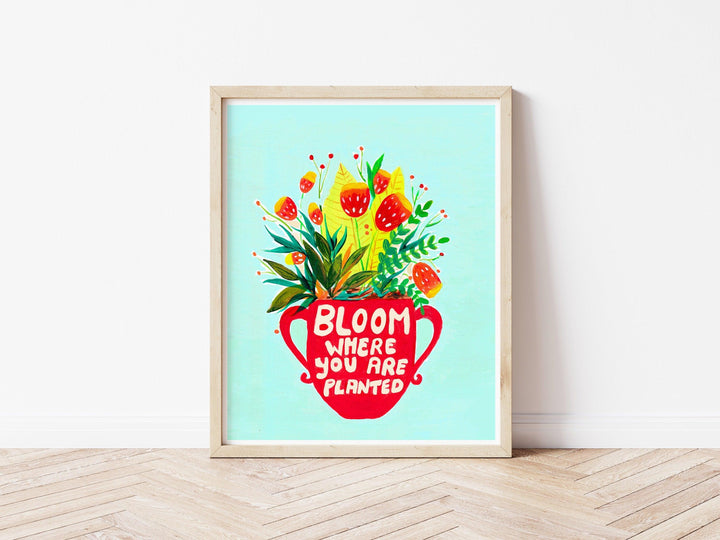 Bloom where you are planted quote - Nabeela Rumi