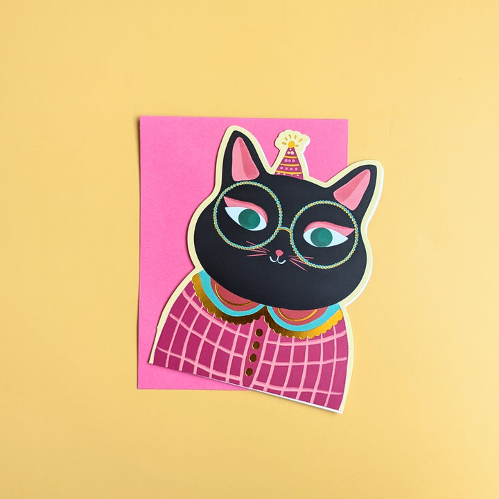 Birthday cat card