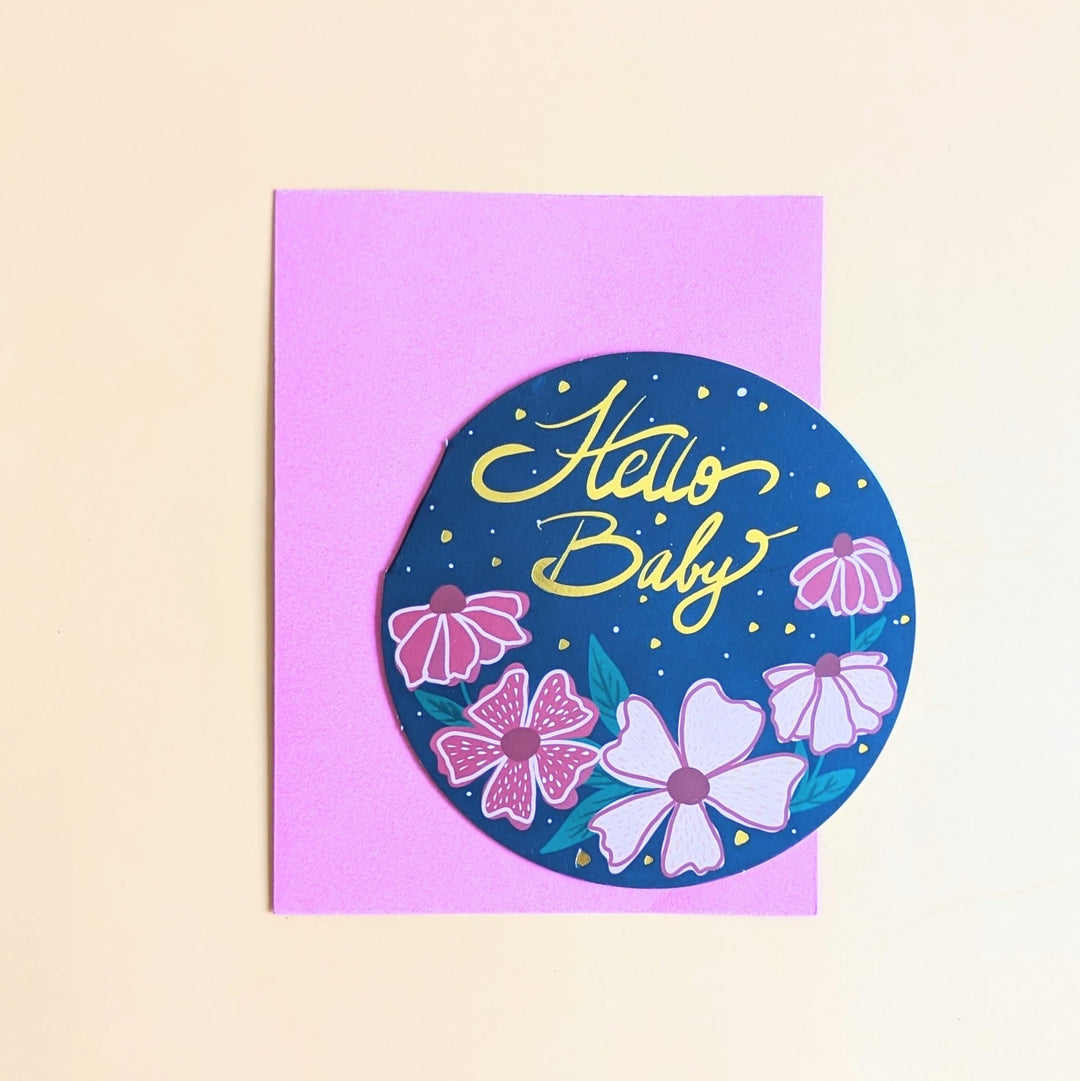 Hello baby card