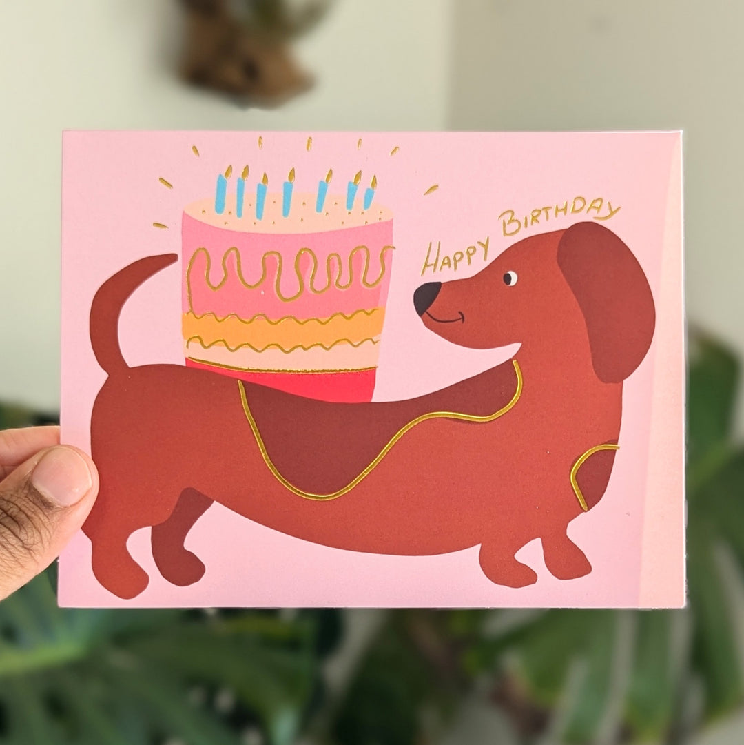 Birthday dog card