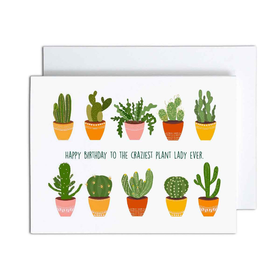 Plant mom birthday card