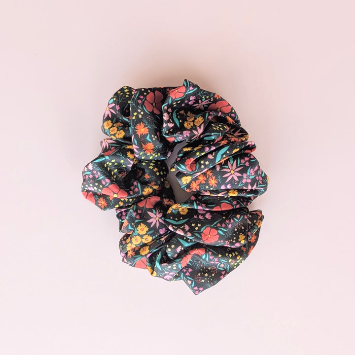 Mocha mist silk scrunchie