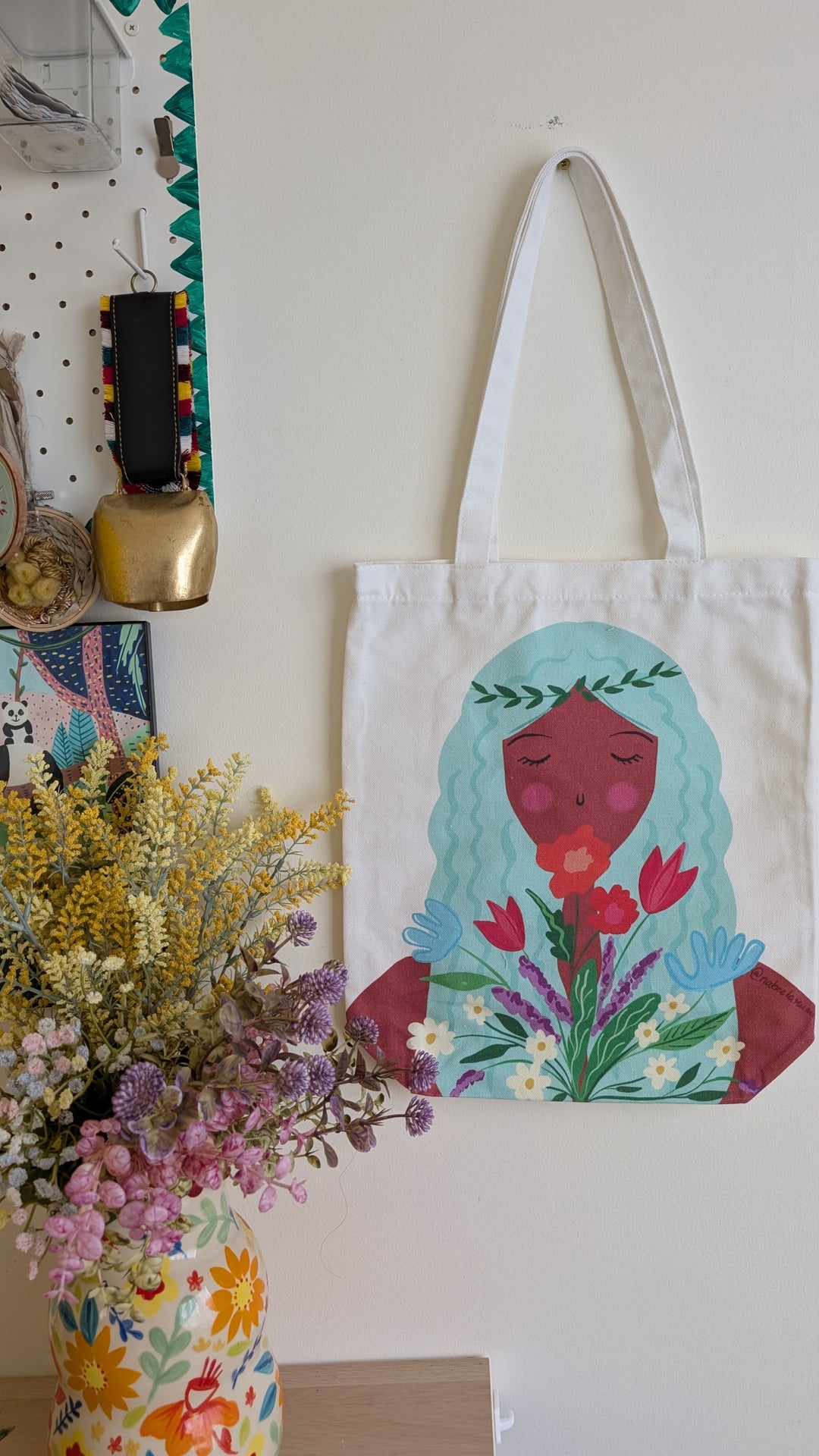 Wild child tote bag