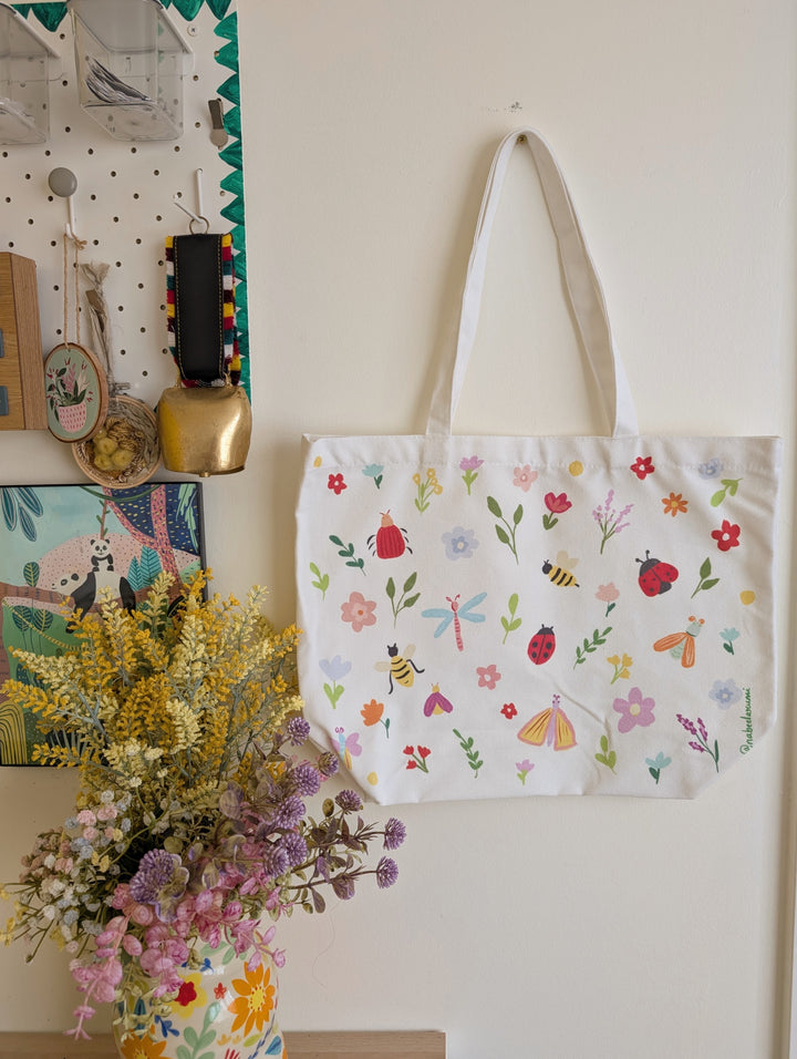 Spring tote bag