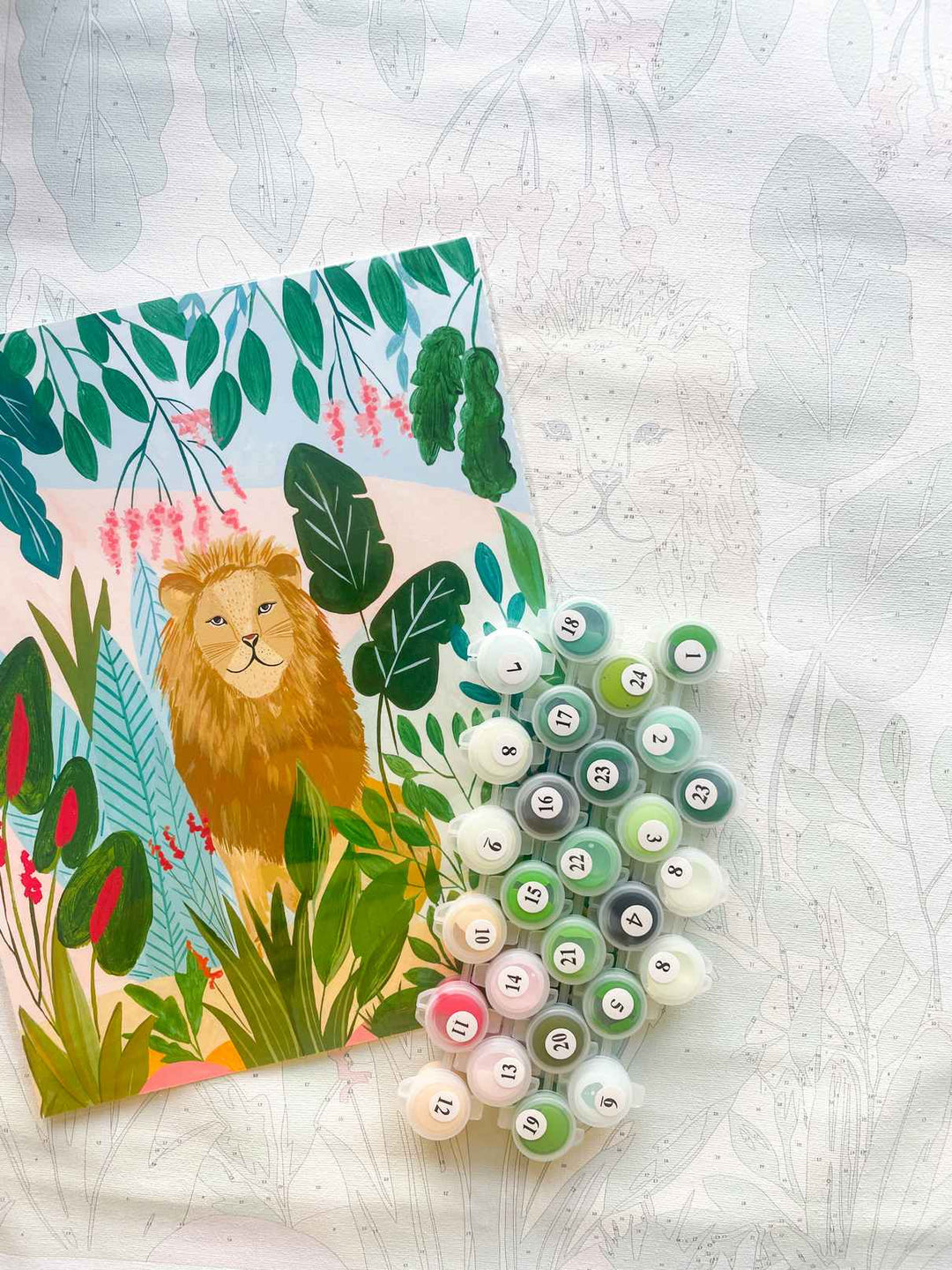 Lion Paint By Numbers Kit