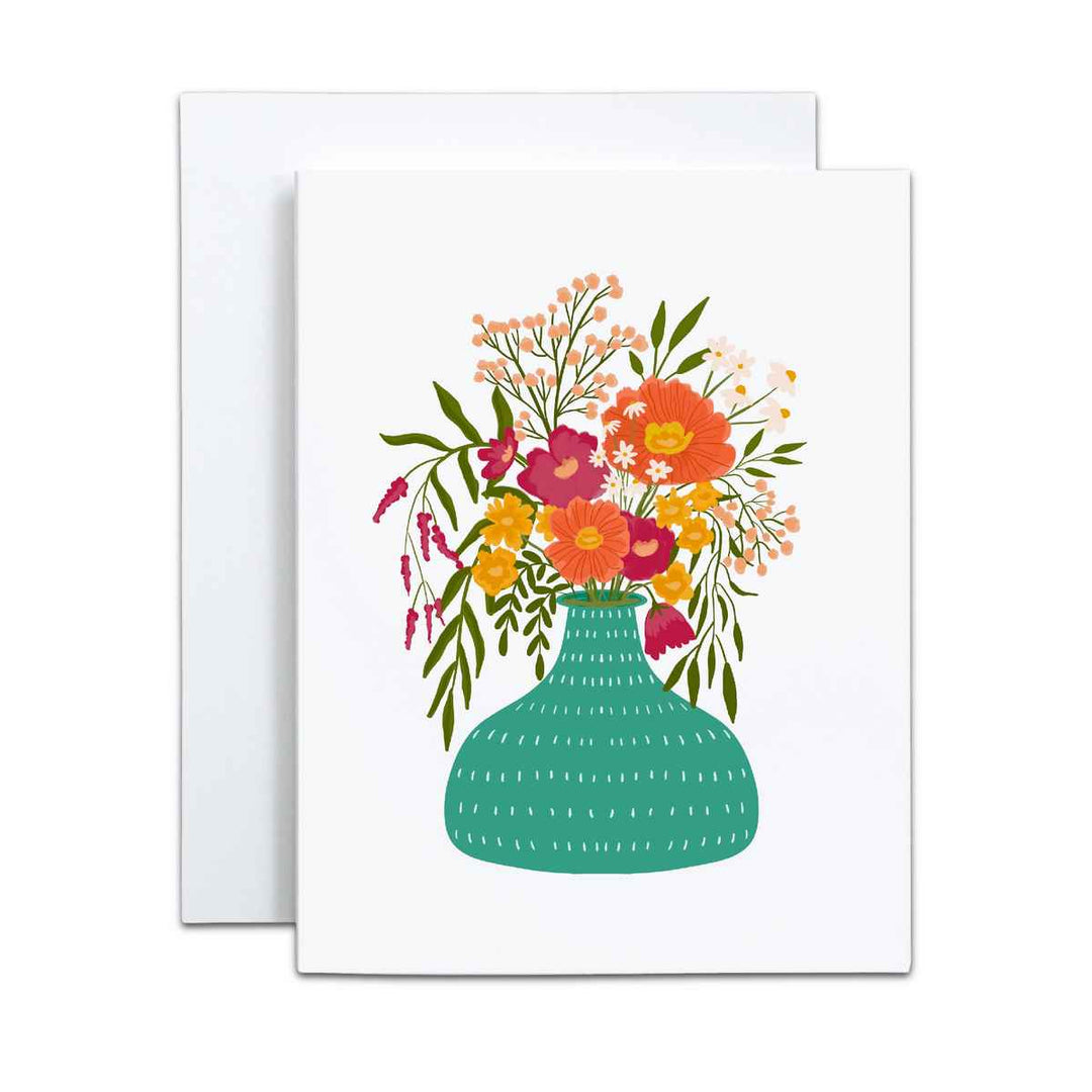 Floral vase Card