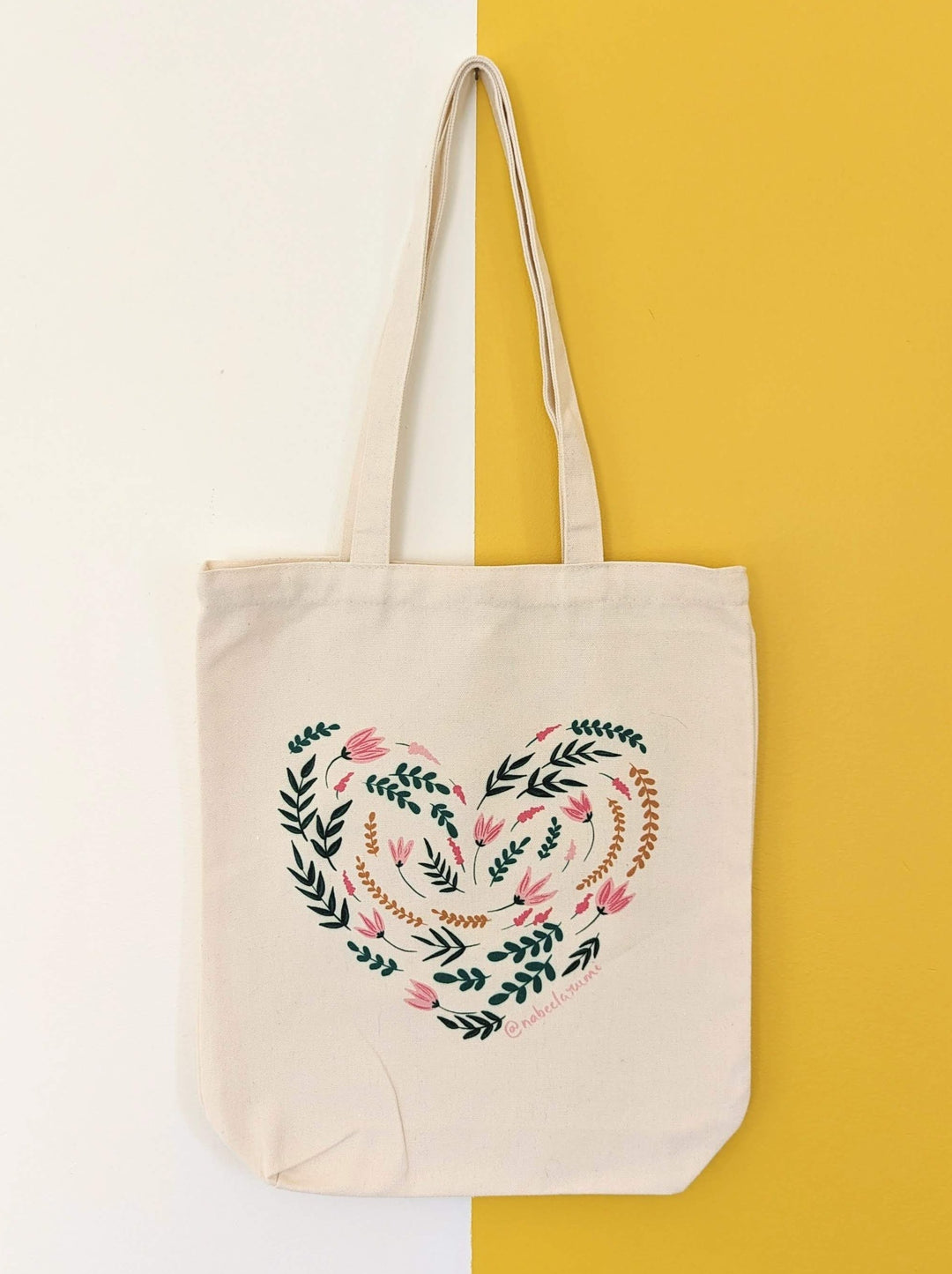 Floral Heart Tote bag