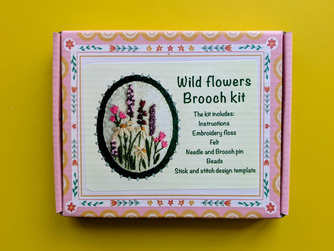 Wild Flowers Brooch Kit