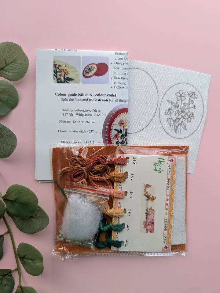 Vintage Flowers Brooch kit