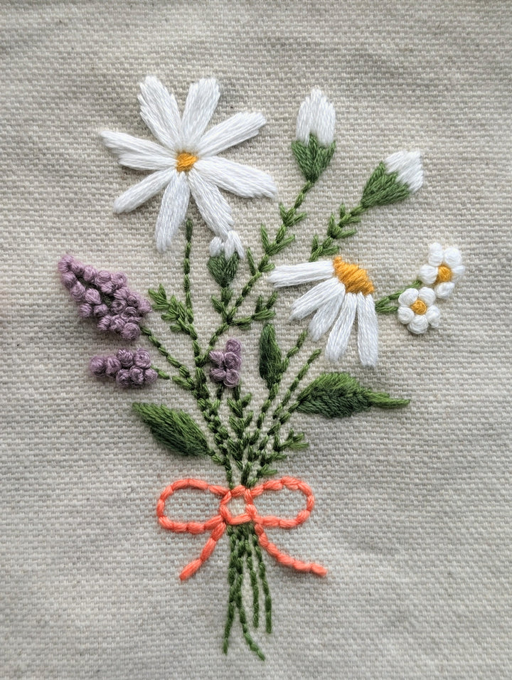 Daisy bunch wild flower Pouch kit