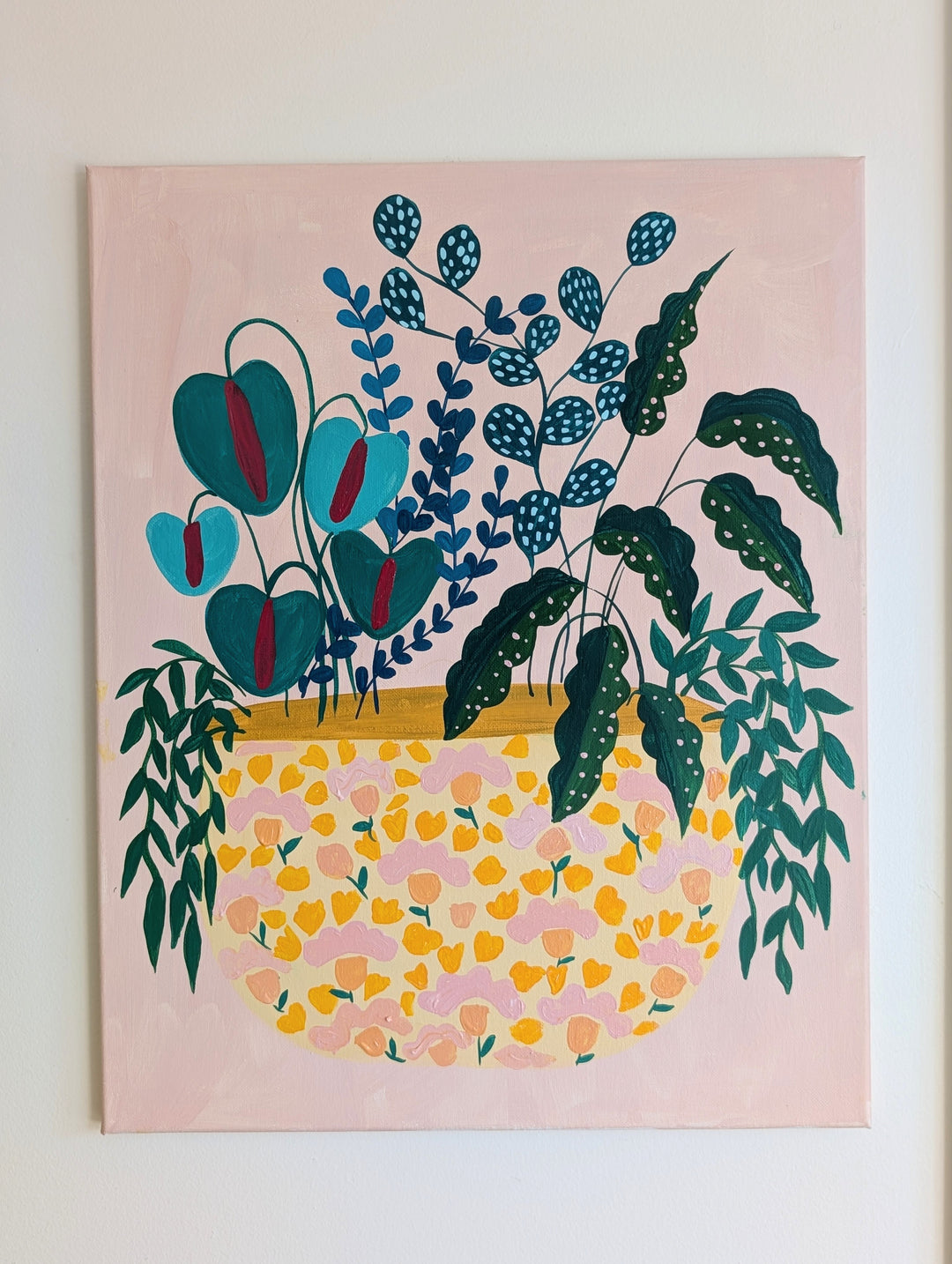 Leafy Portraits Original painting