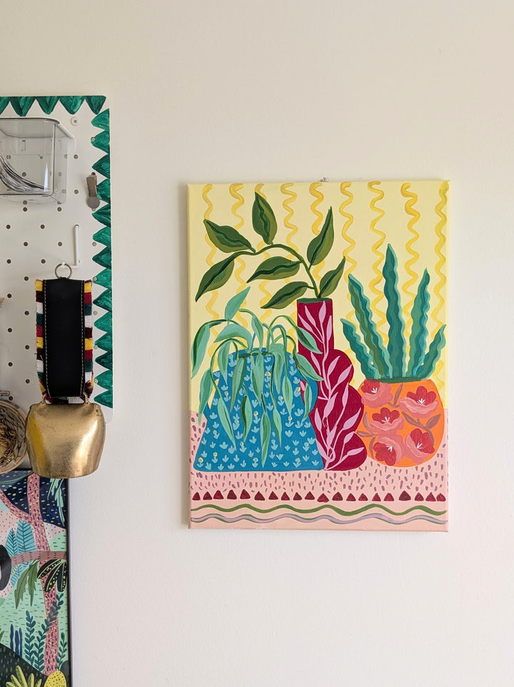 Pocket Garden original painting