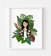 Custom Plant Mom Portrait - Nabeela Rumi