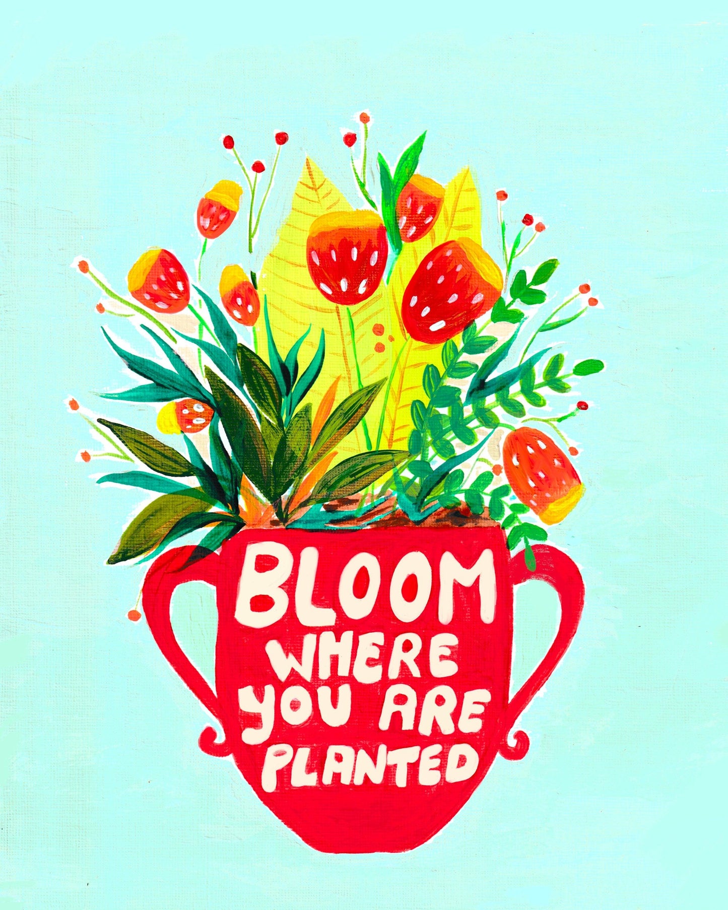 Bloom where you are planted quote - Nabeela Rumi