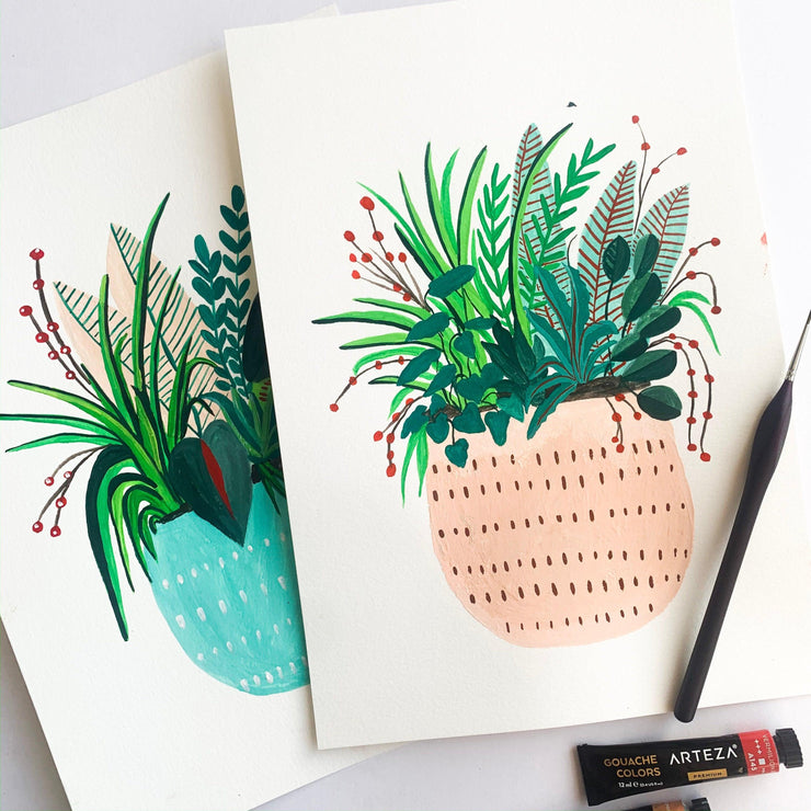 Pastel Plants - Nabeela Rumi