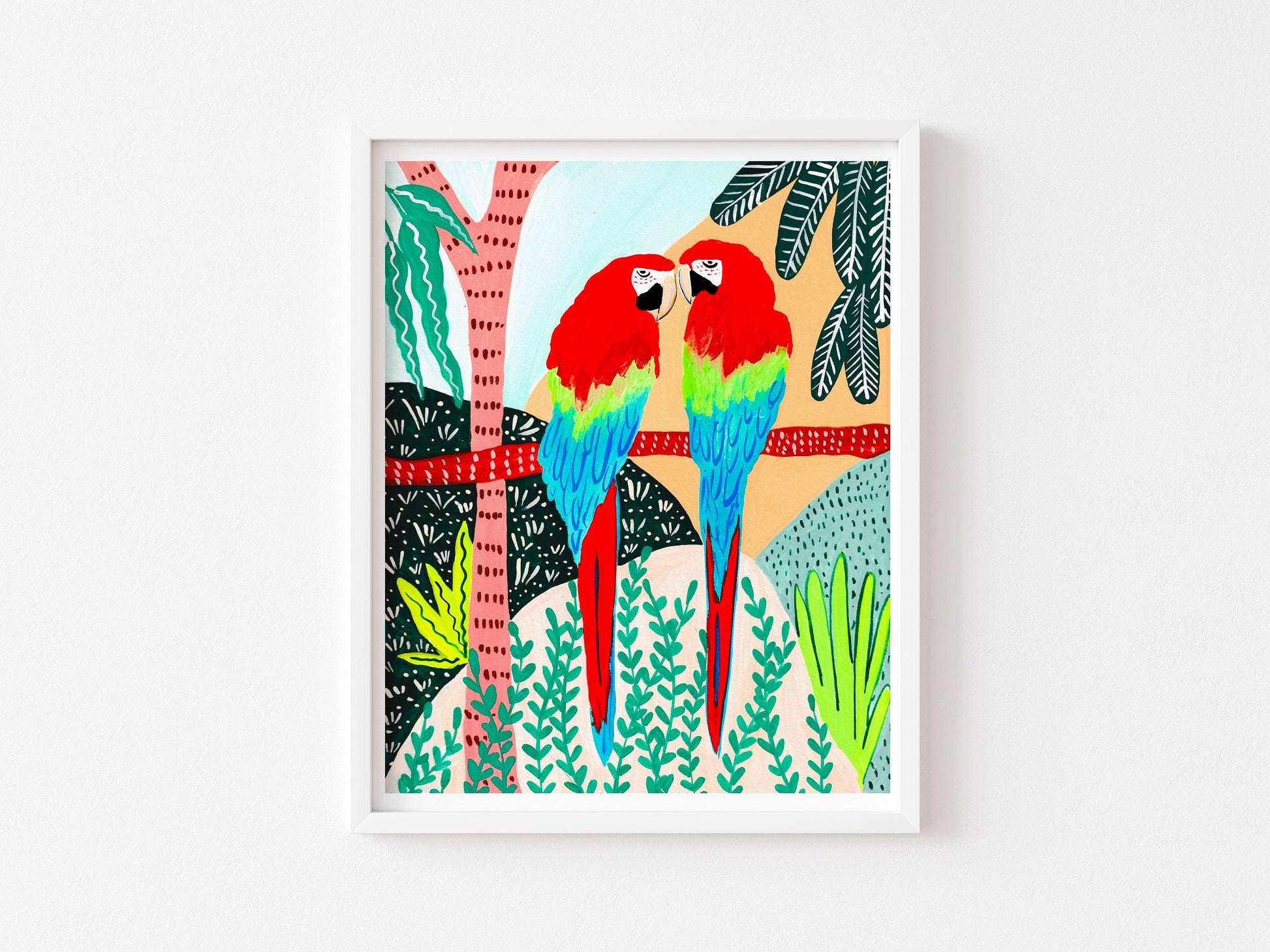 Love Birds- Scarlet Macaw - Nabeela Rumi