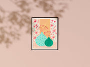 Teal Vases - Nabeela Rumi