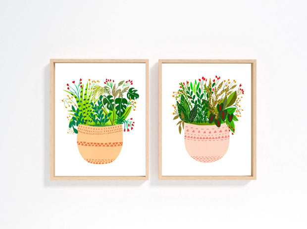 Tribal Peach Plants - Nabeela Rumi