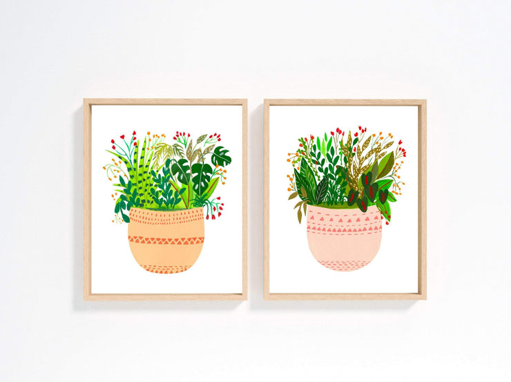 Tribal Peach Plants - Nabeela Rumi