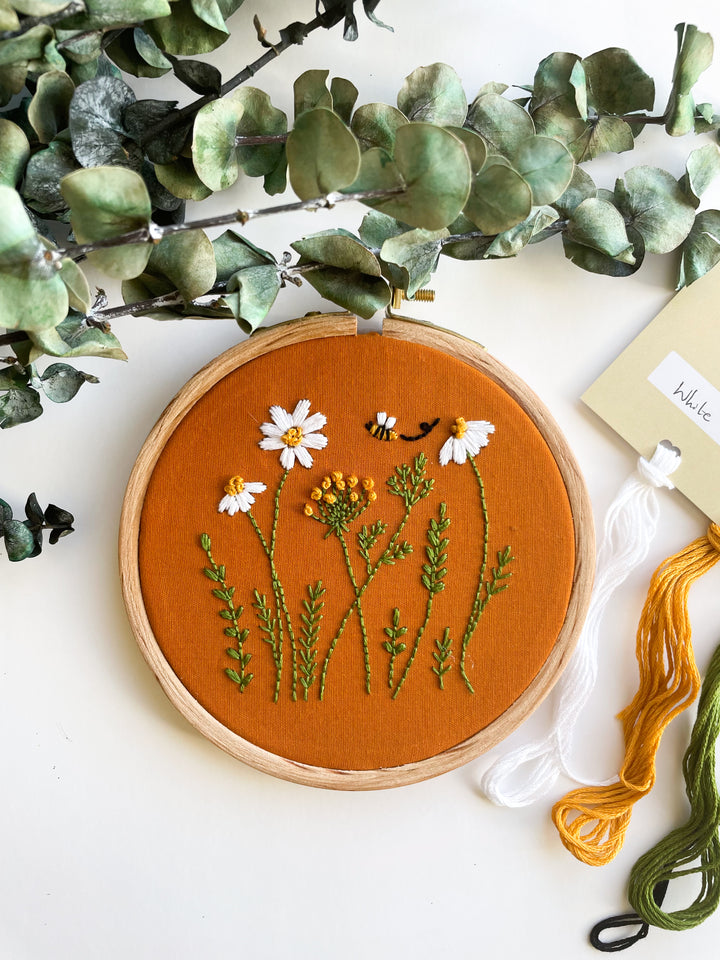 Wildflower embroidery kit - Nabeela Rumi
